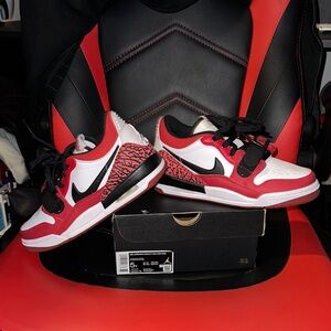 Nike Red and White Athletic Shoes